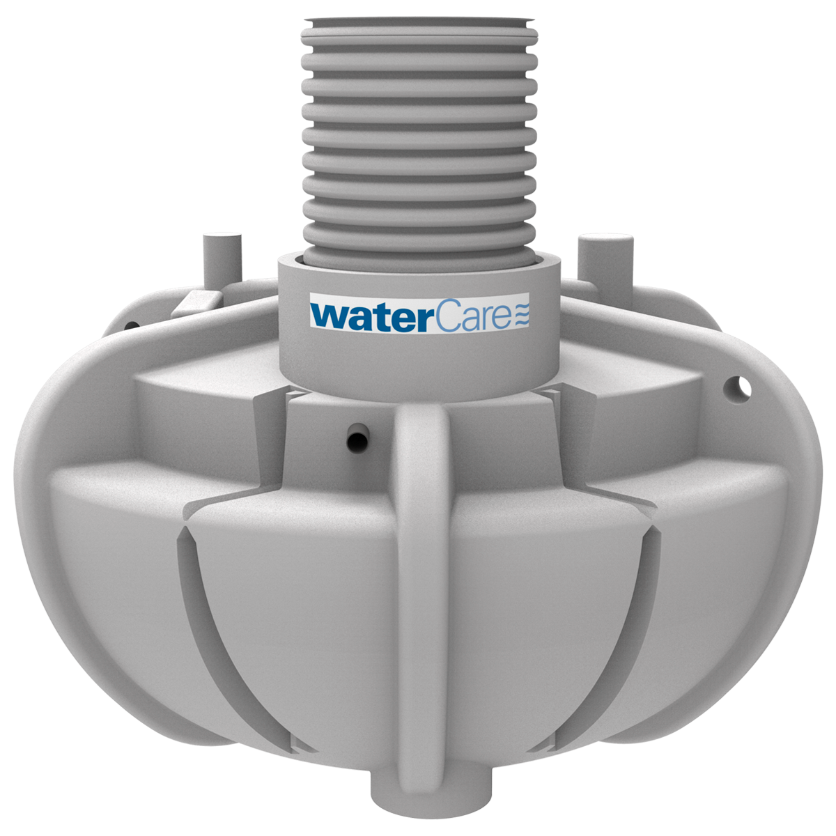 Rotationsgjuten pumpstation med extra pumpsump till gråvatten